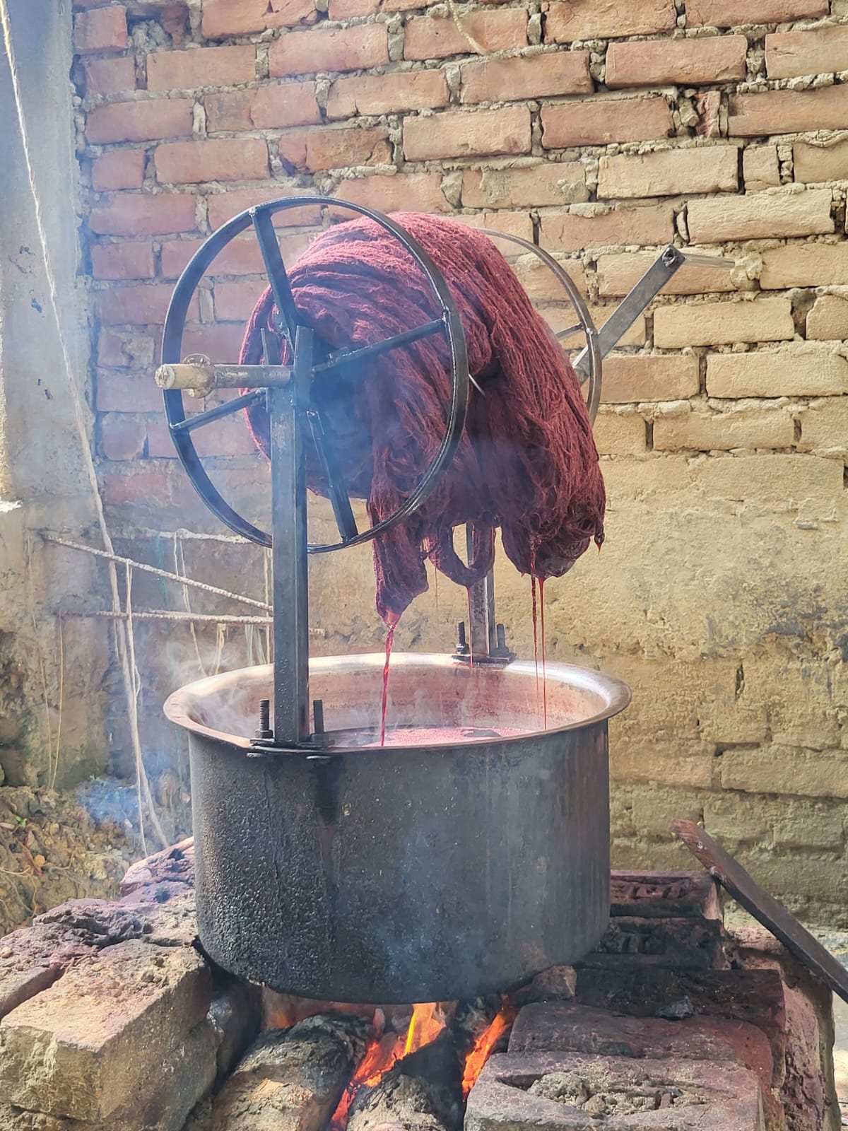 The dyeing